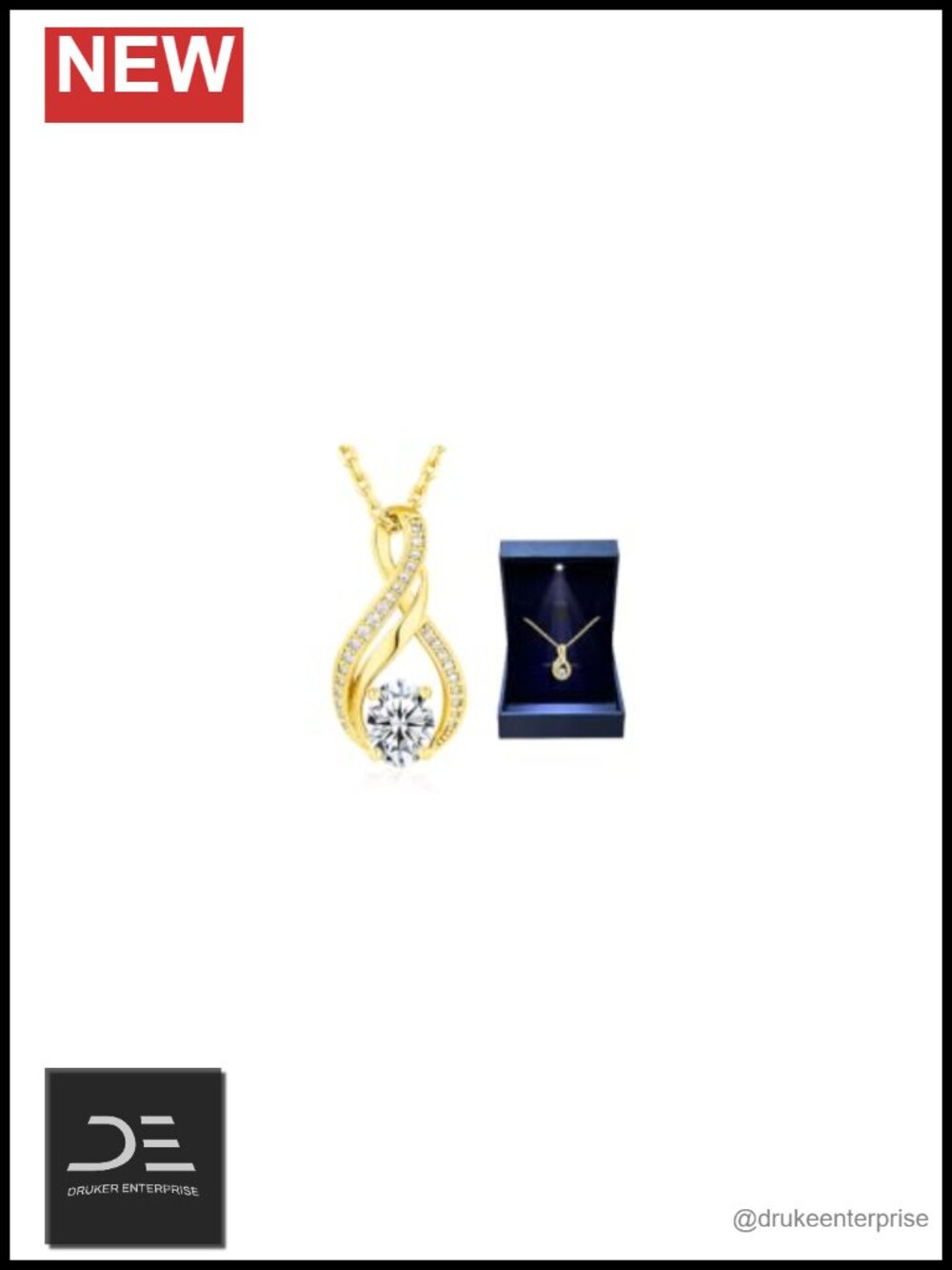 1.5-2CT Moissanite Pendant Necklace 925 Sterling Silver White Gold Plated Women